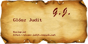 Glósz Judit névjegykártya